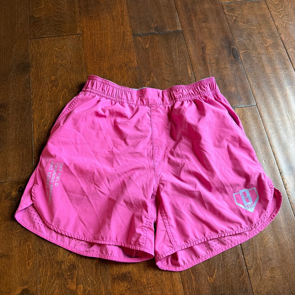 Baseball Lifestyle 101 Pro Series Youth XL Shorts Cotton Candy Pink Active